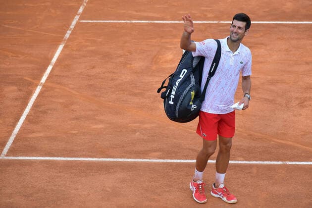 Photo Alfredo Falcone - LaPresse 20 09 2020 Roma (Italy) Tennis Novak Djokovic (SRB) vs Casper Ruud (NOR) Internazionali BNL d Italia 2020 In the pic:Novak Djokovic  Copyright: xAlfredoxFalcone LaPressex