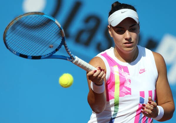 ITF Zagreb Ladies Open Anja Konjuh of Croatia in action during the final match of the 2020 ITF Zagreb Ladies Open againsts Tereza Mrdeza of Croatia at Tennis Cenet Maksimir, in Zagreb, Croatia, on September 20, 2020. MarkoxPrpic PIXSELL