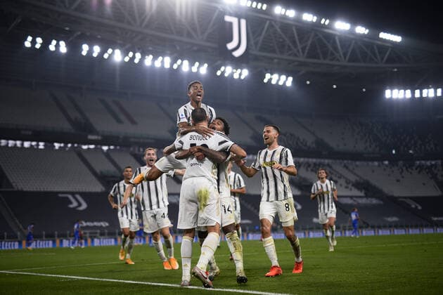 Bilder des Jahres 2020, Sport 09 September Sport Themen der Woche KW38 Torino 20 09 2020 - campionato di calcio serie A Juventus-Sampdoria foto Image nella foto: esultanza gol Leonardo Bonucci 