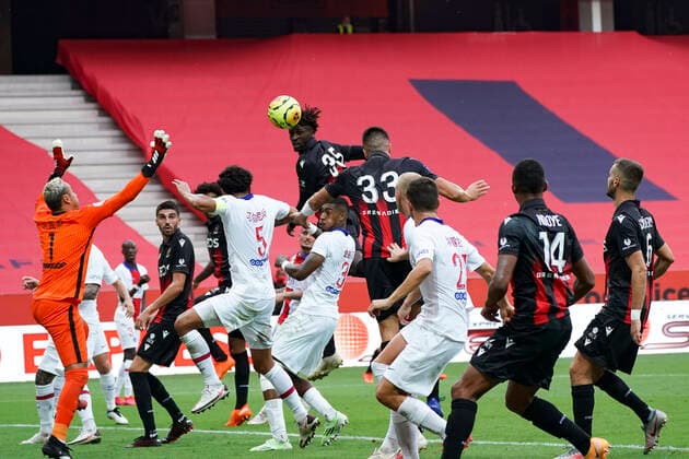 Evann Guessand (OGC Nice) FOOTBALL : OGC Nice vs PSG - Ligue 1 Uber Eat - Nice - 20 09 2020 NorbertScanella PanoramiC 