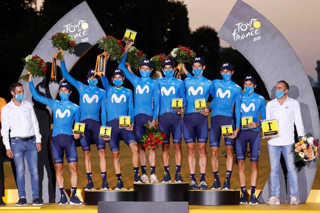 20-09-2020 Tour De France; Tappa 21 Mantes La Jolie - Paris; 2020, Movistar; Arrieta, Jose Luis; Paris; 
