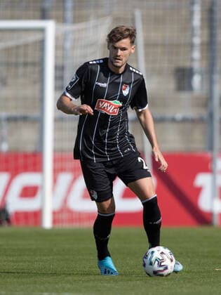 Stefan STANGL ( 23,Tuerkguecue). Fussball, FC Bayern 2 (FCB2) - Tuerkguecue Muenchen (TGM), 1. Spieltag, 3. Fussball Liga, Saison 2020 2021, am 7.8.2020 in Muenchen, S T A D I O N A N D E R G R U E N W A L D E R S T R A S S E, Deutschland. Quelle Copyright Credit : Oryk HAIST