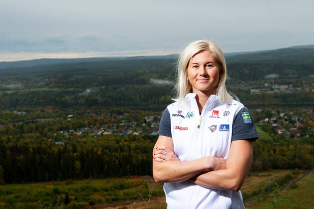 Ski Nordisch, Team Schweden Porträttermin 200921 Maja Dahlqvist poserar för ett porträtt under en pressträff med Sverige den 21 september 2020 i Solleftea. Copyright: NILSxJAKOBSSON BB200921NJ010