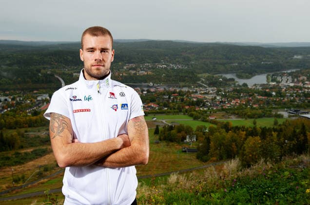 Ski Nordisch, Team Schweden Porträttermin 200921 Viktor Thorn poserar för ett porträtt under en pressträff med Sverige den 21 september 2020 i Solleftea. Copyright: NILSxJAKOBSSON BB200921NJ011