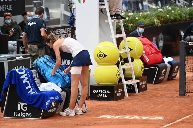 Sport Themen der Woche KW39 Sport Bilder des Tages Photo Alfredo Falcone - LaPresse 21 09 2020 Roma (Italy) Tennis Karolina Pliskova (CZE) vs Simona Halep (ROU) women s final Internazionali BNL d Italia 2020 In the pic:Karolina Pliskova  Copyright: xAlfredoxFalcone LaPressex