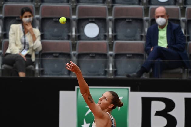 Photo Alfredo Falcone - LaPresse 21 09 2020 Roma (Italy) Tennis Karolina Pliskova (CZE) vs Simona Halep (ROU) women s final Internazionali BNL d Italia 2020 In the pic:Karolina Pliskova  Copyright: xAlfredoxFalcone LaPressex