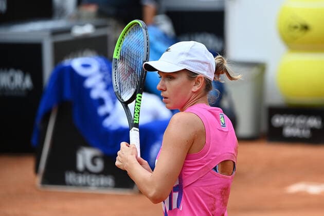 Photo Alfredo Falcone - LaPresse 21 09 2020 Roma (Italy) Tennis Karolina Pliskova (CZE) vs Simona Halep (ROU) women s final Internazionali BNL d Italia 2020 In the pic:Simona Halep  Copyright: xAlfredoxFalcone LaPressex