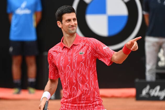 Photo Alfredo Falcone - LaPresse 21 09 2020 Roma (Italy) Tennis men s final Novak Djokovic (SRB) vs Diego Schwartzman (ARG) Internazionali BNL d Italia 2020 In the pic:Novak Djokovic  Copyright: xAlfredoxFalcone LaPressex