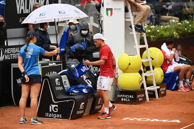 Photo Alfredo Falcone - LaPresse 21 09 2020 Roma (Italy) Tennis men s final Novak Djokovic (SRB) vs Diego Schwartzman (ARG) Internazionali BNL d Italia 2020 In the pic:Diego Schwartzman  Copyright: xAlfredoxFalcone LaPressex