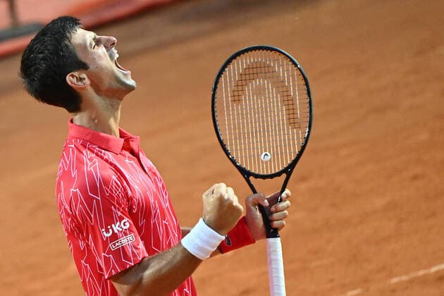 Bilder des Jahres 2020, Sport 09 September Sport Themen der Woche KW39 Sport Bilder des Tages Photo Alfredo Falcone - LaPresse 21 09 2020 Roma (Italy) Tennis men s final Novak Djokovic (SRB) vs Diego Schwartzman (ARG) Internazionali BNL d Italia 2020 In the pic:Novak Djokovic  Copyright: xAlfredoxFalcone LaPressex