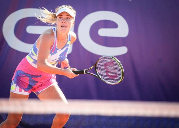 Elina Svitolina (UKR) in action vs Magda Linette (POL) during their WTA, Tennis Damen Open internaionaux de tennis de Strasbourg in Strasbourg on October 22, 2020 TENNIS : Open de Strasbourg - 22 09 2020 ElyxandroCEGARRA PANORAMIC 