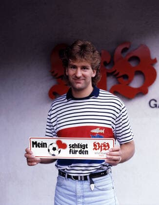 01.07.86 VfB Stuttgart Eike Immel Deutschland, Stuttgart, 01.07.1986, Fussball, Bundesliga, Saison 1986 1987, VfB Stuttgart : Eike Immel.