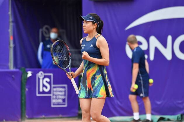 Tennis - Internationaux de Strasbourg 2020 - Nao Hibino - Japon - 23 09 2020 TENNIS : Internationaux de Strasbourg 2020 -France - 23 09 2020 ChrysleneCaillaud Panoramic 