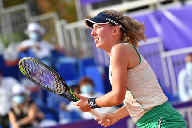 Tennis - Internationaux de Strasbourg 2020 - Ekaternina Alexandrova - Russie - 23 09 2020 TENNIS : Internationaux de Strasbourg 2020 -France - 23 09 2020 ChrysleneCaillaud Panoramic 