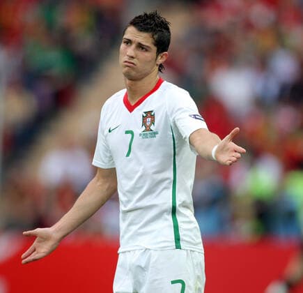Cristiano Ronaldo Portugal & Manchester United, ManU F Czech V Portugal,Euro 2008 Stade De Geneve, Geneve, Switzerland 11 June 2008 Copyright: Allstar RichardxSelle 12891946