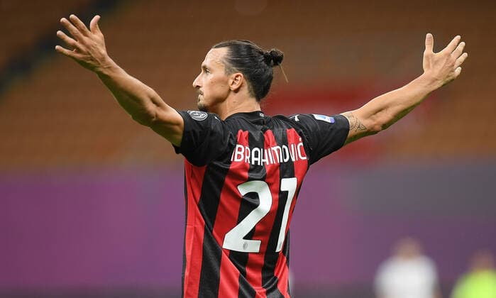 FUSSBALL INTERNATIONAL SERIE A SAISON 2020 2021 22.09.2020 Zlatan Ibrahimovic (AC Mailand) wurde positiv auf das Coronavirus getestet