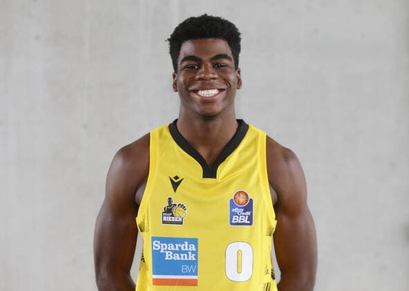 Ludwigsburg , Basketball Fototermin MHP Riesen Ludwigsburg , Ralph Hounnou