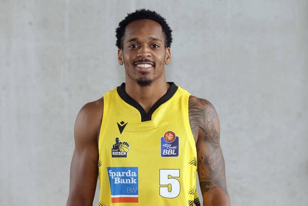Ludwigsburg , Basketball Fototermin MHP Riesen Ludwigsburg , Barry Brown Jr.