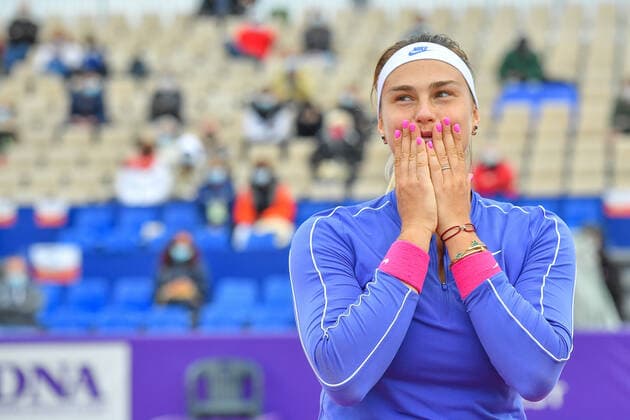 Tennis - Internationaux de Strasbourg 2020 - Aryna Sabalenka - Bulgarie - 25 09 2020 TENNIS : Internationaux de Strasbourg 2020 -France - 25 09 2020 ChrysleneCaillaud Panoramic 