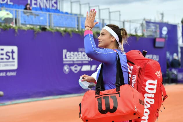 Tennis - Internationaux de Strasbourg 2020 - Aryna Sabalenka - Bulgarie - 25 09 2020 TENNIS : Internationaux de Strasbourg 2020 -France - 25 09 2020 ChrysleneCaillaud Panoramic 