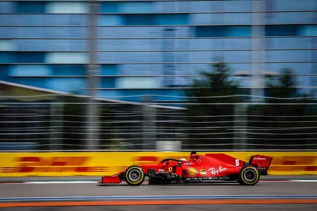 Motorsports: FIA Formula One World Championship, WM, Weltmeisterschaft 2020, Grand Prix of Russia Motorsports: FIA Formula One World Championship 2020, Grand Prix of Russia, 5 Sebastian Vettel (GER, Scuderia Ferrari Mission Winnow),