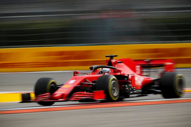 Motorsports: FIA Formula One World Championship, WM, Weltmeisterschaft 2020, Grand Prix of Russia Motorsports: FIA Formula One World Championship 2020, Grand Prix of Russia, 5 Sebastian Vettel (GER, Scuderia Ferrari Mission Winnow),