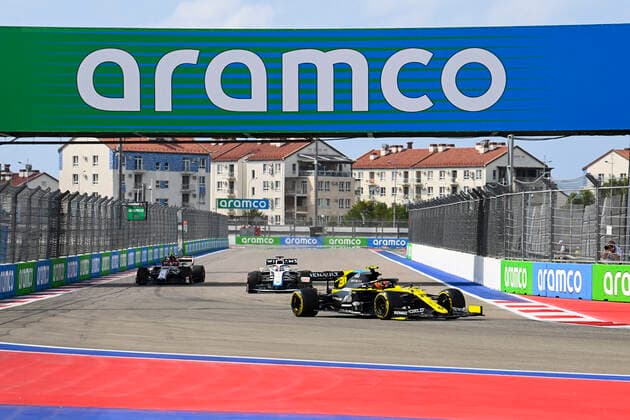 Motorsports: FIA Formula One World Championship, WM, Weltmeisterschaft 2020, Grand Prix of Russia Motorsports: FIA Formula One World Championship 2020, Grand Prix of Russia, 31 Esteban Ocon (FRA, Renault DP World F1 Team),