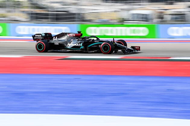 Motorsports: FIA Formula One World Championship, WM, Weltmeisterschaft 2020, Grand Prix of Russia Motorsports: FIA Formula One World Championship 2020, Grand Prix of Russia, 44 Lewis Hamilton (GBR, Mercedes-AMG Petronas Formula One Team),