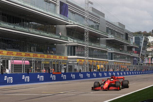 Motorsports: FIA Formula One World Championship, WM, Weltmeisterschaft 2020, Grand Prix of Russia, 5 Sebastian Vettel (GER, Scuderia Ferrari Mission Winnow), Sochi Russia