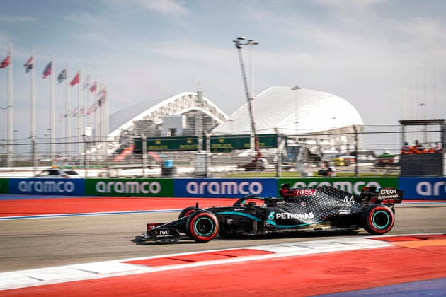 Motorsports: FIA Formula One World Championship, WM, Weltmeisterschaft 2020, Grand Prix of Russia, 44 Lewis Hamilton (GBR, Mercedes-AMG Petronas Formula One Team), Sochi Russia