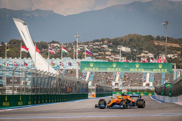 Motorsports: FIA Formula One World Championship, WM, Weltmeisterschaft 2020, Grand Prix of Russia, 4 Lando Norris (GBR, McLaren F1 Team), Sochi Russia