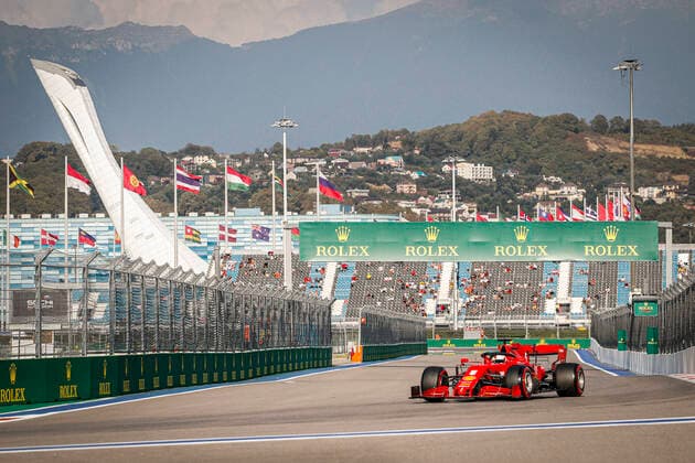 Motorsports: FIA Formula One World Championship, WM, Weltmeisterschaft 2020, Grand Prix of Russia, 5 Sebastian Vettel (GER, Scuderia Ferrari Mission Winnow), Sochi Russia