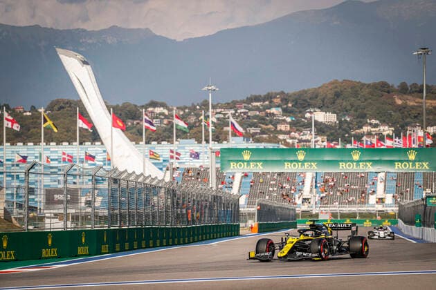 Motorsports: FIA Formula One World Championship, WM, Weltmeisterschaft 2020, Grand Prix of Russia, 3 Daniel Ricciardo (AUS, Renault DP World F1 Team), Sochi Russia
