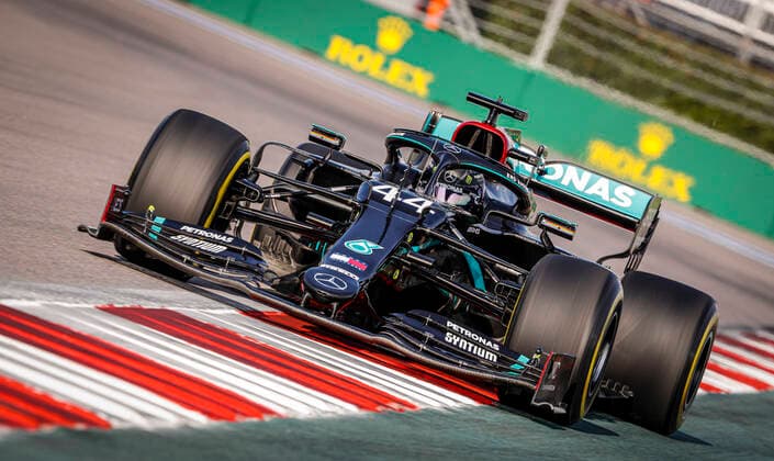 Motorsports: FIA Formula One World Championship, WM, Weltmeisterschaft 2020, Grand Prix of Russia, 44 Lewis Hamilton (GBR, Mercedes-AMG Petronas Formula One Team), Sochi Russia