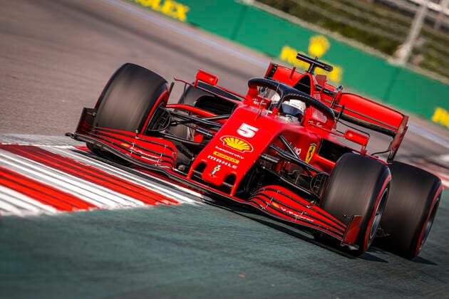 Motorsports: FIA Formula One World Championship, WM, Weltmeisterschaft 2020, Grand Prix of Russia, 5 Sebastian Vettel (GER, Scuderia Ferrari Mission Winnow), Sochi Russia