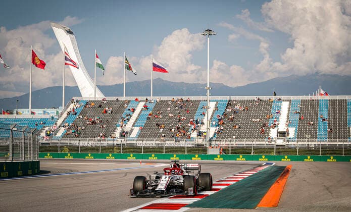 Motorsports: FIA Formula One World Championship, WM, Weltmeisterschaft 2020, Grand Prix of Russia, 7 Kimi Raikkonen (FIN, Alfa Romeo Racing ORLEN), Sochi Russia