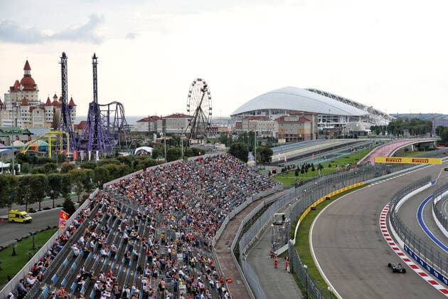 Motorsports: FIA Formula One World Championship, WM, Weltmeisterschaft 2020, Grand Prix of Russia Motorsports: FIA Formula One World Championship 2020, Grand Prix of Russia, 44 Lewis Hamilton (GBR, Mercedes-AMG Petronas Formula One Team),
