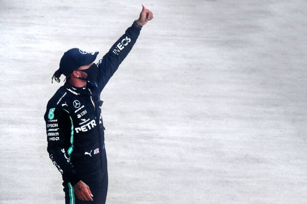 Motorsports: FIA Formula One World Championship, WM, Weltmeisterschaft 2020, Grand Prix of Russia Motorsports: FIA Formula One World Championship 2020, Grand Prix of Russia, 44 Lewis Hamilton (GBR, Mercedes-AMG Petronas Formula One Team),