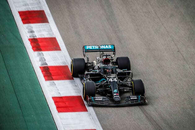 Motorsports: FIA Formula One World Championship, WM, Weltmeisterschaft 2020, Grand Prix of Russia Motorsports: FIA Formula One World Championship 2020, Grand Prix of Russia, 44 Lewis Hamilton (GBR, Mercedes-AMG Petronas Formula One Team),