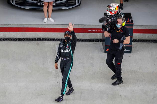 Motorsports: FIA Formula One World Championship, WM, Weltmeisterschaft 2020, Grand Prix of Russia Motorsports: FIA Formula One World Championship 2020, Grand Prix of Russia, 44 Lewis Hamilton (GBR, Mercedes-AMG Petronas Formula One Team),