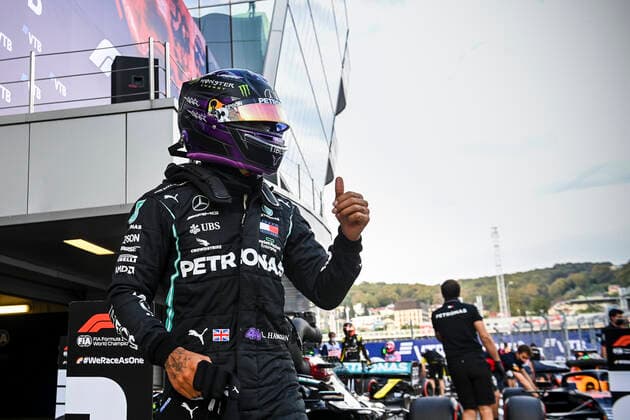 Motorsports: FIA Formula One World Championship, WM, Weltmeisterschaft 2020, Grand Prix of Russia Motorsports: FIA Formula One World Championship 2020, Grand Prix of Russia, 44 Lewis Hamilton (GBR, Mercedes-AMG Petronas Formula One Team),