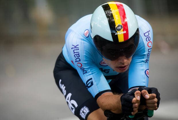 25.09.2020, Imola, ITA, UCI Strassenrad WM 2020, im Bild VAN AERT Wout of Belgium competes during the UCI Road World Championships in Imola, Italy on 2020 09 25. r