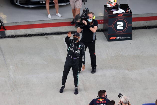 FORMULA 1 VTB RUSSIAN GRAND PRIX 2020 26.09.2020, Sochi Autodrom, Sochi, FORMULA 1 VTB RUSSIAN GRAND PRIX 2020 , im Bild Poleposition für Lewis Hamilton (GB 44), Mercedes-AMG Petronas F1 Team