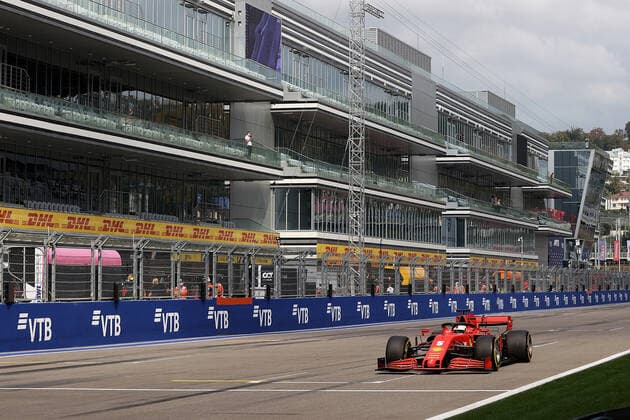 FORMULA 1 VTB RUSSIAN GRAND PRIX 2020 26.09.2020, Sochi Autodrom, Sochi, FORMULA 1 VTB RUSSIAN GRAND PRIX 2020 , im Bild Sebastian Vettel (GER 5), Scuderia Ferrari