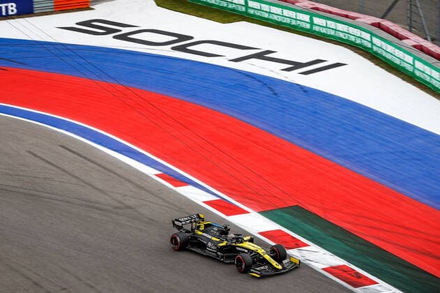 FORMULA 1 VTB RUSSIAN GRAND PRIX 2020 26.09.2020, Sochi Autodrom, Sochi, FORMULA 1 VTB RUSSIAN GRAND PRIX 2020 , im Bild Daniel Ricciardo (AUS 3), Renault DP World F1 Team