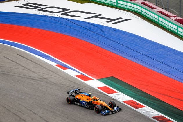 FORMULA 1 VTB RUSSIAN GRAND PRIX 2020 26.09.2020, Sochi Autodrom, Sochi, FORMULA 1 VTB RUSSIAN GRAND PRIX 2020 , im Bild Lando Norris (GBR 4), McLaren F1 Team