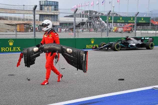 Motorsports: FIA Formula One World Championship, WM, Weltmeisterschaft 2020, Grand Prix of Russia, 5 Sebastian Vettel (GER, Scuderia Ferrari Mission Winnow), Sochi Russia