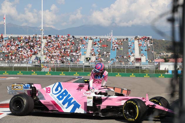 Motorsports: FIA Formula One World Championship, WM, Weltmeisterschaft 2020, Grand Prix of Russia, 18 Lance Stroll (CAN, BWT Racing Point F1 Team), Sochi Russia