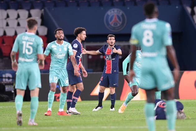 24 ALESSANDRO FLORENZI (PSG) FOOTBALL : Paris SG vs Angers - Ligue 1 Uber Eats - 02 10 2020 FEP Panoramic 