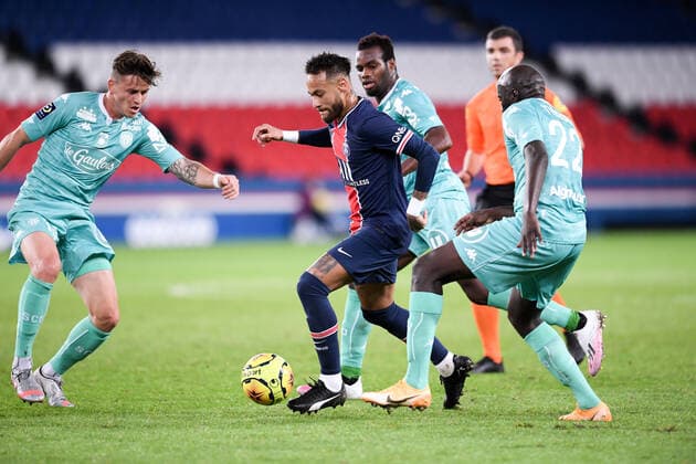 10 NEYMAR JR (PSG) FOOTBALL : Paris SG vs Angers - Ligue 1 Uber Eats - 02 10 2020 FEP Panoramic 